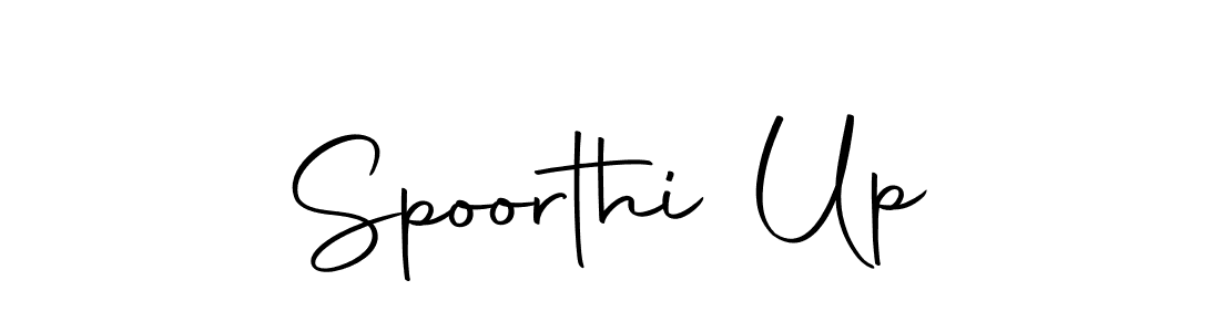 Use a signature maker to create a handwritten signature online. With this signature software, you can design (Autography-DOLnW) your own signature for name Spoorthi Up. Spoorthi Up signature style 10 images and pictures png