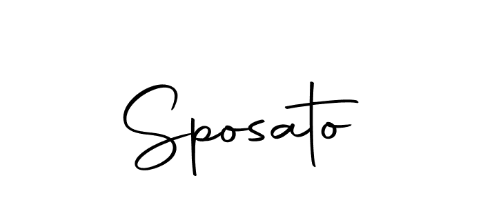 The best way (Autography-DOLnW) to make a short signature is to pick only two or three words in your name. The name Sposato include a total of six letters. For converting this name. Sposato signature style 10 images and pictures png