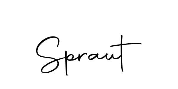 Design your own signature with our free online signature maker. With this signature software, you can create a handwritten (Autography-DOLnW) signature for name Spraut. Spraut signature style 10 images and pictures png