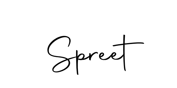 Create a beautiful signature design for name Spreet. With this signature (Autography-DOLnW) fonts, you can make a handwritten signature for free. Spreet signature style 10 images and pictures png