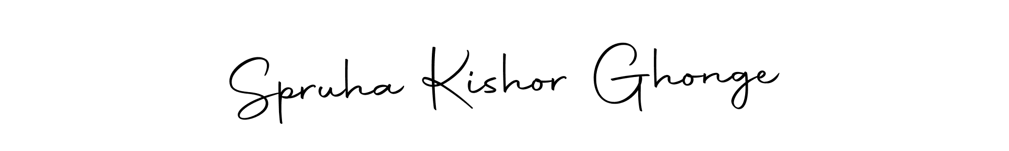 Also we have Spruha Kishor Ghonge name is the best signature style. Create professional handwritten signature collection using Autography-DOLnW autograph style. Spruha Kishor Ghonge signature style 10 images and pictures png