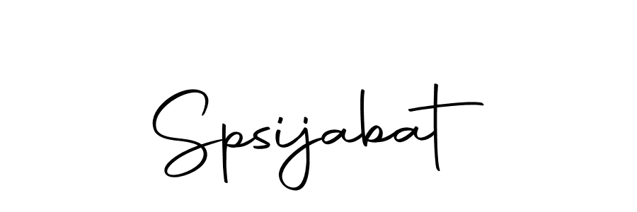 How to make Spsijabat name signature. Use Autography-DOLnW style for creating short signs online. This is the latest handwritten sign. Spsijabat signature style 10 images and pictures png