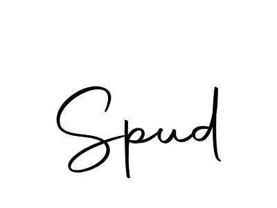 The best way (Autography-DOLnW) to make a short signature is to pick only two or three words in your name. The name Spud include a total of six letters. For converting this name. Spud signature style 10 images and pictures png