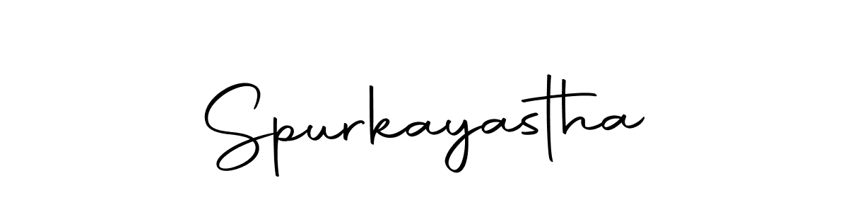 Design your own signature with our free online signature maker. With this signature software, you can create a handwritten (Autography-DOLnW) signature for name Spurkayastha. Spurkayastha signature style 10 images and pictures png