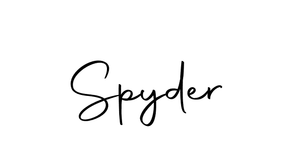 Make a beautiful signature design for name Spyder. With this signature (Autography-DOLnW) style, you can create a handwritten signature for free. Spyder signature style 10 images and pictures png