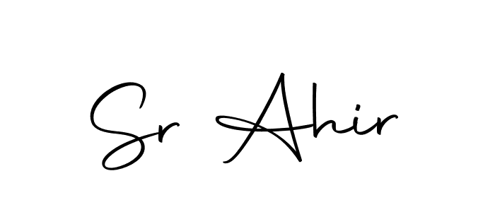 if you are searching for the best signature style for your name Sr Ahir. so please give up your signature search. here we have designed multiple signature styles  using Autography-DOLnW. Sr Ahir signature style 10 images and pictures png