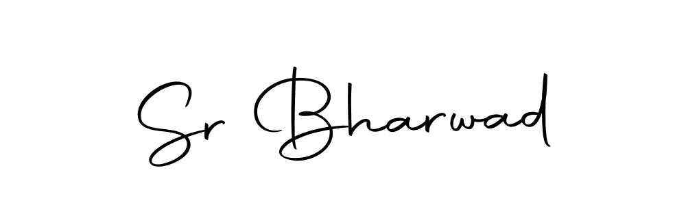 Design your own signature with our free online signature maker. With this signature software, you can create a handwritten (Autography-DOLnW) signature for name Sr Bharwad. Sr Bharwad signature style 10 images and pictures png