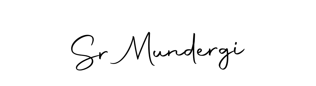 Use a signature maker to create a handwritten signature online. With this signature software, you can design (Autography-DOLnW) your own signature for name Sr Mundergi. Sr Mundergi signature style 10 images and pictures png