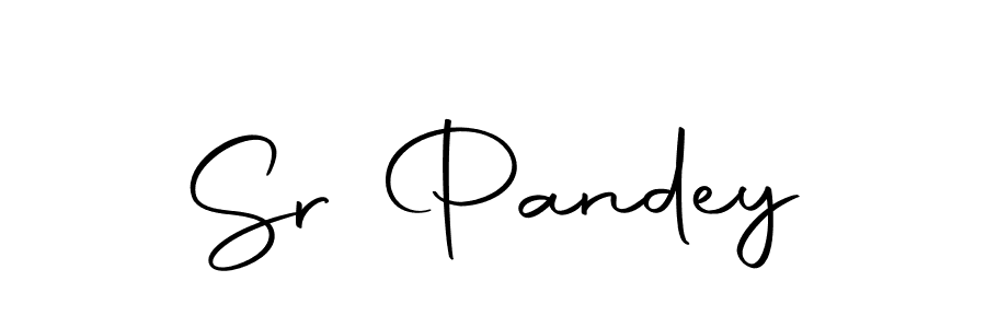 Sr Pandey stylish signature style. Best Handwritten Sign (Autography-DOLnW) for my name. Handwritten Signature Collection Ideas for my name Sr Pandey. Sr Pandey signature style 10 images and pictures png