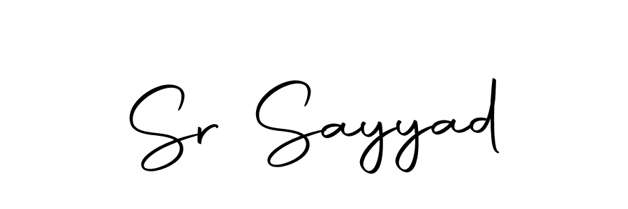 How to make Sr Sayyad signature? Autography-DOLnW is a professional autograph style. Create handwritten signature for Sr Sayyad name. Sr Sayyad signature style 10 images and pictures png