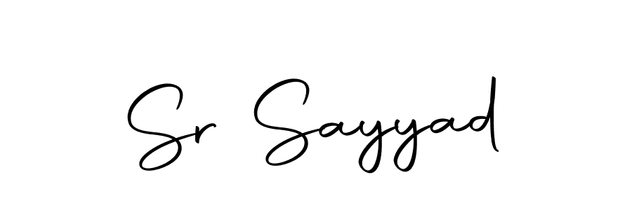 How to make Sr Sayyad signature? Autography-DOLnW is a professional autograph style. Create handwritten signature for Sr Sayyad name. Sr Sayyad signature style 10 images and pictures png