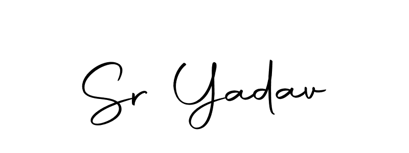 You should practise on your own different ways (Autography-DOLnW) to write your name (Sr Yadav) in signature. don't let someone else do it for you. Sr Yadav signature style 10 images and pictures png