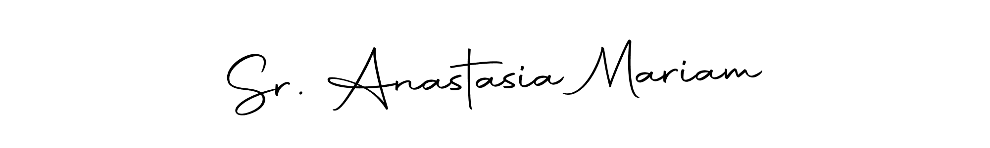 Design your own signature with our free online signature maker. With this signature software, you can create a handwritten (Autography-DOLnW) signature for name Sr. Anastasia Mariam. Sr. Anastasia Mariam signature style 10 images and pictures png