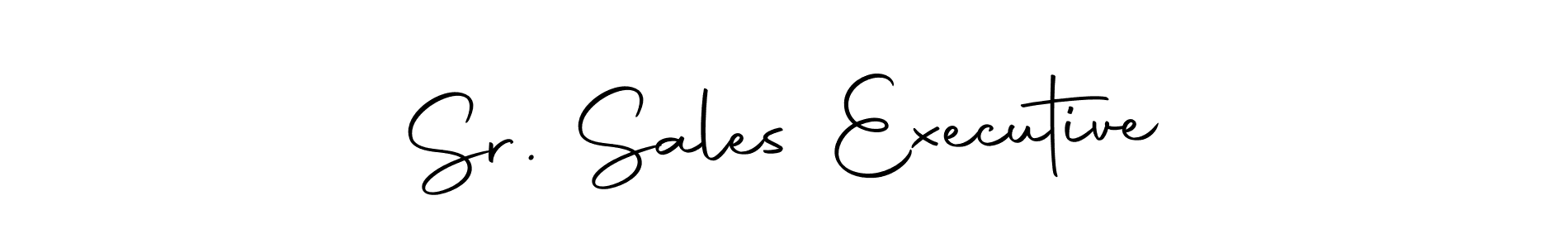 Sr. Sales Executive stylish signature style. Best Handwritten Sign (Autography-DOLnW) for my name. Handwritten Signature Collection Ideas for my name Sr. Sales Executive. Sr. Sales Executive signature style 10 images and pictures png