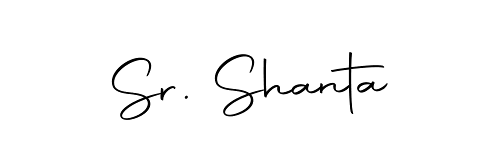 Sr. Shanta stylish signature style. Best Handwritten Sign (Autography-DOLnW) for my name. Handwritten Signature Collection Ideas for my name Sr. Shanta. Sr. Shanta signature style 10 images and pictures png