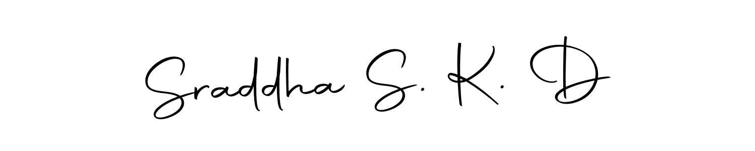 Here are the top 10 professional signature styles for the name Sraddha S. K. D. These are the best autograph styles you can use for your name. Sraddha S. K. D signature style 10 images and pictures png