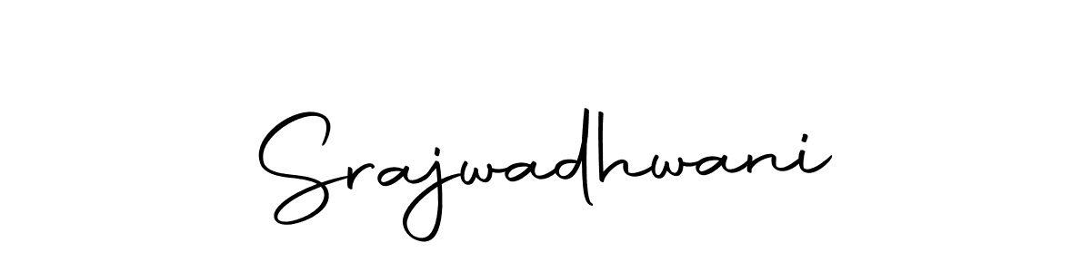 Make a beautiful signature design for name Srajwadhwani. With this signature (Autography-DOLnW) style, you can create a handwritten signature for free. Srajwadhwani signature style 10 images and pictures png