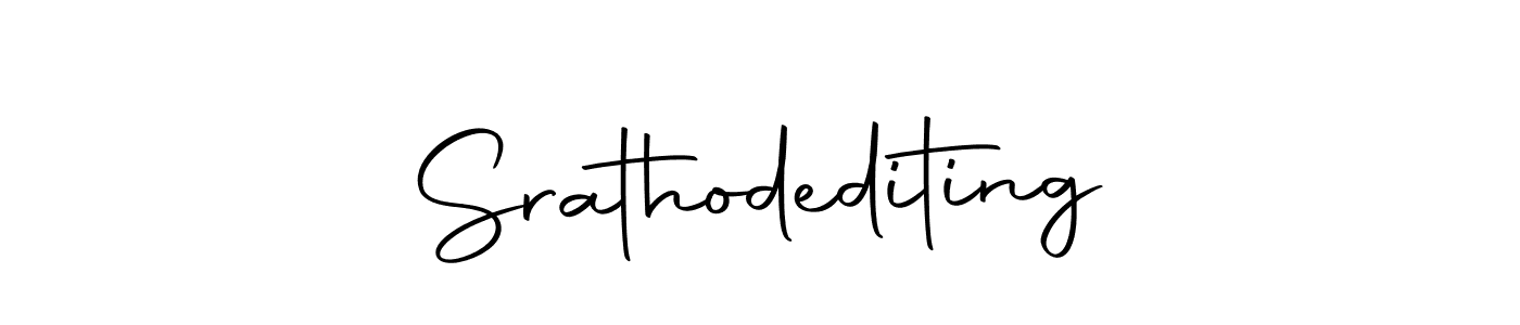 Use a signature maker to create a handwritten signature online. With this signature software, you can design (Autography-DOLnW) your own signature for name Srathodediting. Srathodediting signature style 10 images and pictures png