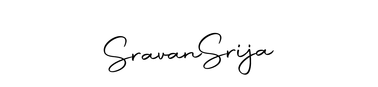 How to make Sravan  Srija signature? Autography-DOLnW is a professional autograph style. Create handwritten signature for Sravan  Srija name. Sravan  Srija signature style 10 images and pictures png