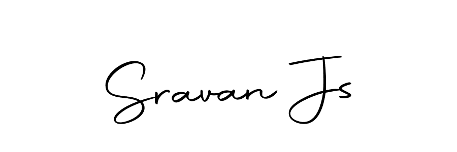 Sravan Js stylish signature style. Best Handwritten Sign (Autography-DOLnW) for my name. Handwritten Signature Collection Ideas for my name Sravan Js. Sravan Js signature style 10 images and pictures png