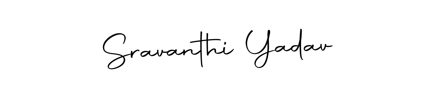 How to make Sravanthi Yadav signature? Autography-DOLnW is a professional autograph style. Create handwritten signature for Sravanthi Yadav name. Sravanthi Yadav signature style 10 images and pictures png