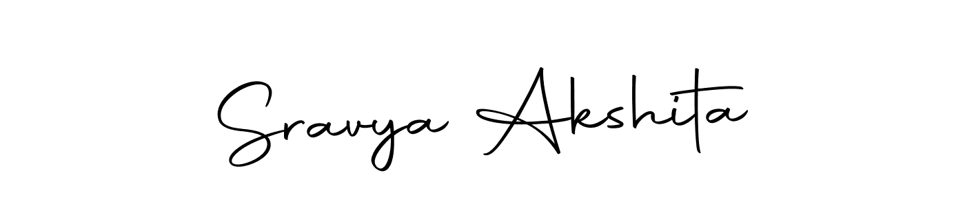 How to make Sravya Akshita signature? Autography-DOLnW is a professional autograph style. Create handwritten signature for Sravya Akshita name. Sravya Akshita signature style 10 images and pictures png