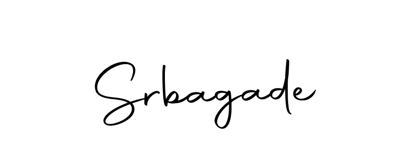 You can use this online signature creator to create a handwritten signature for the name Srbagade. This is the best online autograph maker. Srbagade signature style 10 images and pictures png