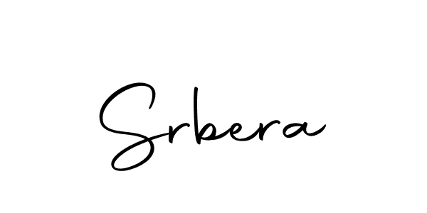 How to make Srbera signature? Autography-DOLnW is a professional autograph style. Create handwritten signature for Srbera name. Srbera signature style 10 images and pictures png