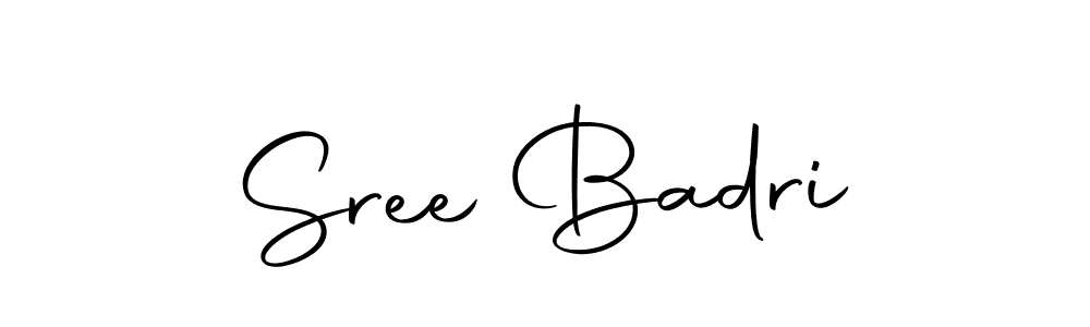 Create a beautiful signature design for name Sree Badri. With this signature (Autography-DOLnW) fonts, you can make a handwritten signature for free. Sree Badri signature style 10 images and pictures png