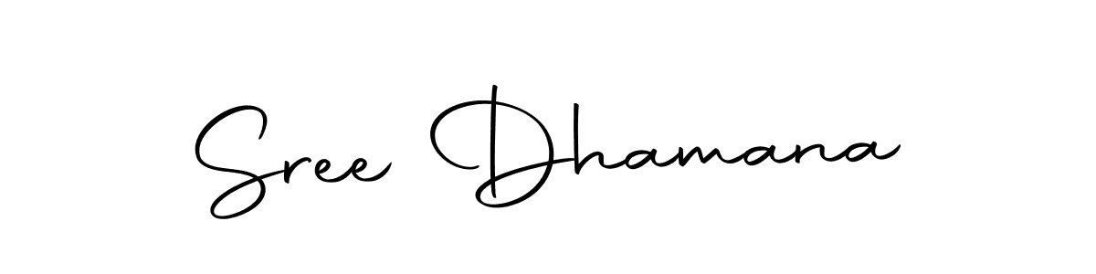 The best way (Autography-DOLnW) to make a short signature is to pick only two or three words in your name. The name Sree Dhamana include a total of six letters. For converting this name. Sree Dhamana signature style 10 images and pictures png