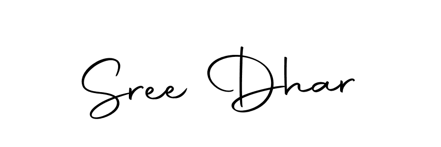 Sree Dhar stylish signature style. Best Handwritten Sign (Autography-DOLnW) for my name. Handwritten Signature Collection Ideas for my name Sree Dhar. Sree Dhar signature style 10 images and pictures png