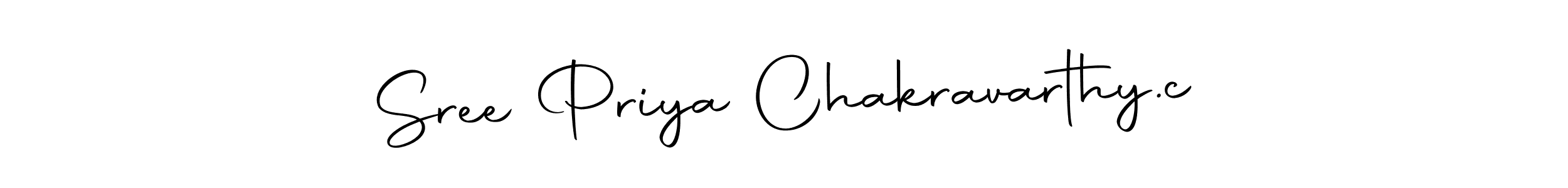 Create a beautiful signature design for name Sree Priya Chakravarthy.c. With this signature (Autography-DOLnW) fonts, you can make a handwritten signature for free. Sree Priya Chakravarthy.c signature style 10 images and pictures png