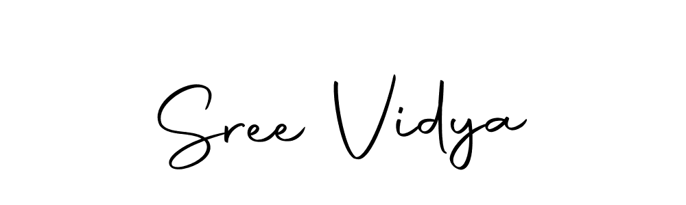 Design your own signature with our free online signature maker. With this signature software, you can create a handwritten (Autography-DOLnW) signature for name Sree Vidya. Sree Vidya signature style 10 images and pictures png