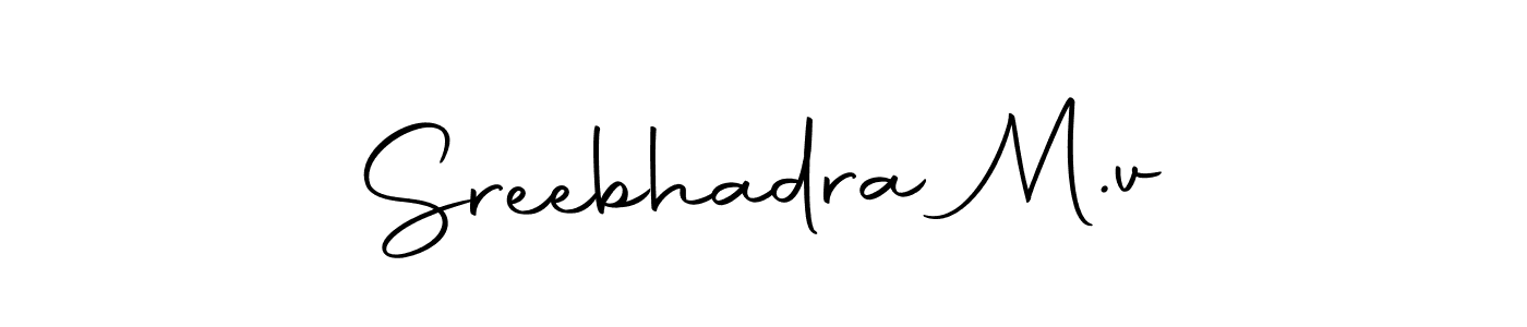 Here are the top 10 professional signature styles for the name Sreebhadra M.v. These are the best autograph styles you can use for your name. Sreebhadra M.v signature style 10 images and pictures png