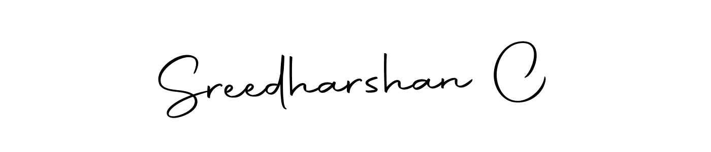 How to make Sreedharshan C name signature. Use Autography-DOLnW style for creating short signs online. This is the latest handwritten sign. Sreedharshan C signature style 10 images and pictures png