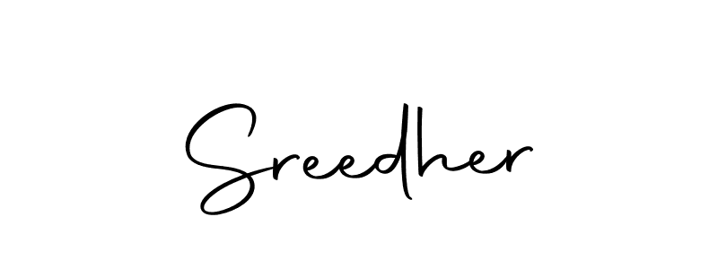 Make a beautiful signature design for name Sreedher. With this signature (Autography-DOLnW) style, you can create a handwritten signature for free. Sreedher signature style 10 images and pictures png