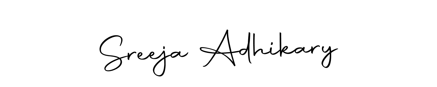 Create a beautiful signature design for name Sreeja Adhikary. With this signature (Autography-DOLnW) fonts, you can make a handwritten signature for free. Sreeja Adhikary signature style 10 images and pictures png