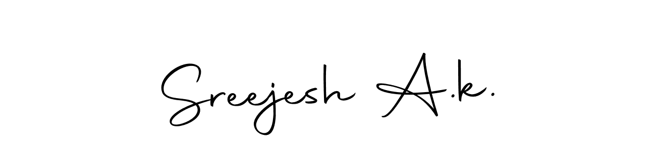 Create a beautiful signature design for name Sreejesh A.k.. With this signature (Autography-DOLnW) fonts, you can make a handwritten signature for free. Sreejesh A.k. signature style 10 images and pictures png