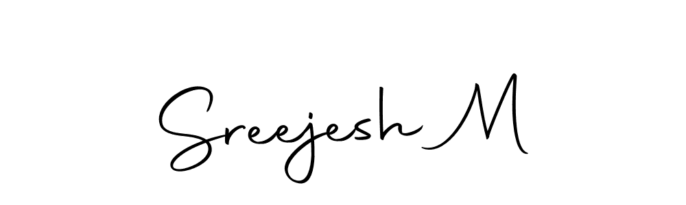 Sreejesh M stylish signature style. Best Handwritten Sign (Autography-DOLnW) for my name. Handwritten Signature Collection Ideas for my name Sreejesh M. Sreejesh M signature style 10 images and pictures png