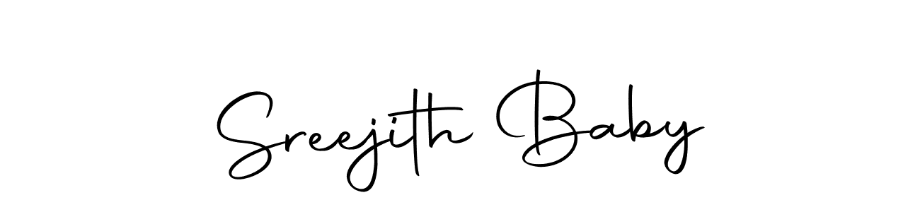 You can use this online signature creator to create a handwritten signature for the name Sreejith Baby. This is the best online autograph maker. Sreejith Baby signature style 10 images and pictures png