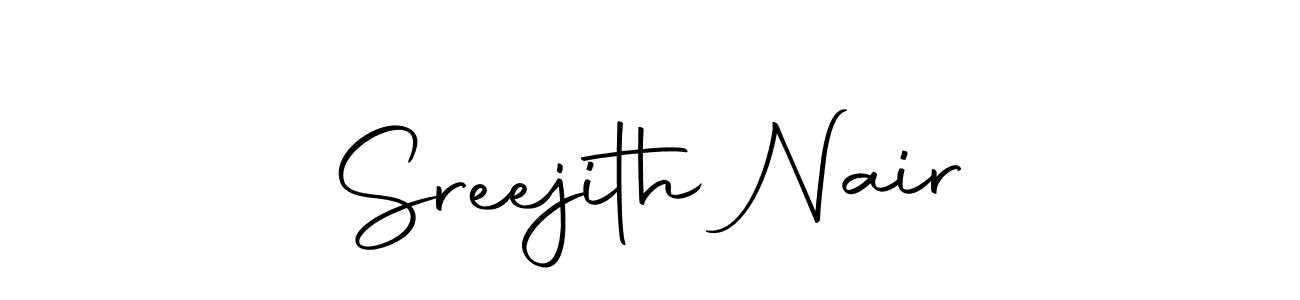 Design your own signature with our free online signature maker. With this signature software, you can create a handwritten (Autography-DOLnW) signature for name Sreejith Nair. Sreejith Nair signature style 10 images and pictures png