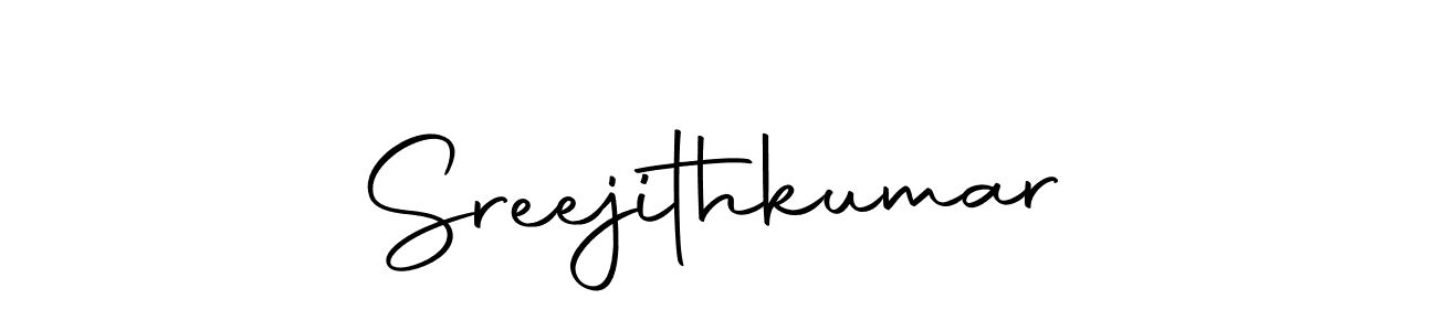 How to make Sreejithkumar name signature. Use Autography-DOLnW style for creating short signs online. This is the latest handwritten sign. Sreejithkumar signature style 10 images and pictures png
