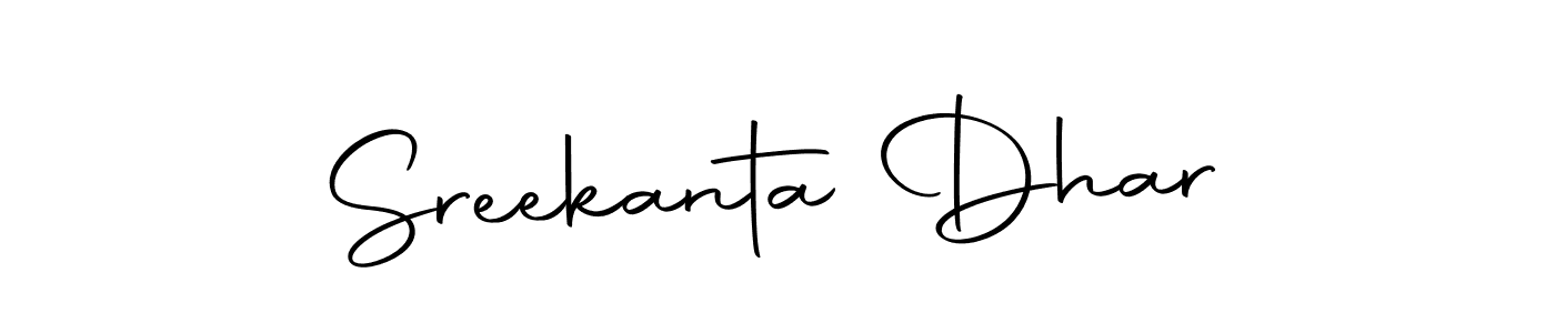 Design your own signature with our free online signature maker. With this signature software, you can create a handwritten (Autography-DOLnW) signature for name Sreekanta Dhar. Sreekanta Dhar signature style 10 images and pictures png