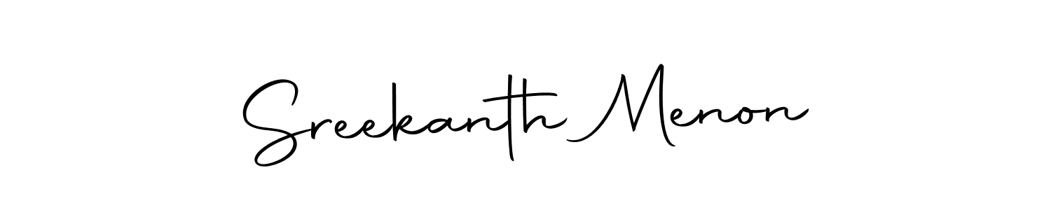 Make a beautiful signature design for name Sreekanth Menon. With this signature (Autography-DOLnW) style, you can create a handwritten signature for free. Sreekanth Menon signature style 10 images and pictures png