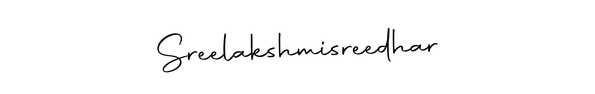 Make a beautiful signature design for name Sreelakshmisreedhar. With this signature (Autography-DOLnW) style, you can create a handwritten signature for free. Sreelakshmisreedhar signature style 10 images and pictures png