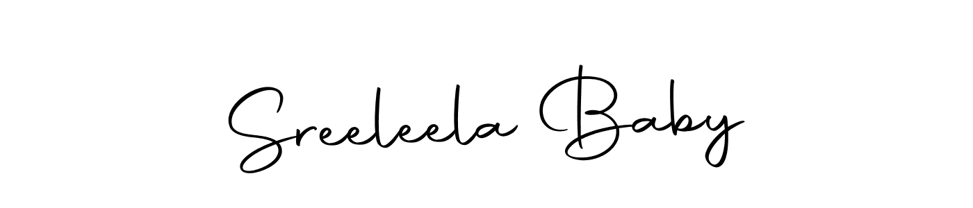 Design your own signature with our free online signature maker. With this signature software, you can create a handwritten (Autography-DOLnW) signature for name Sreeleela Baby. Sreeleela Baby signature style 10 images and pictures png