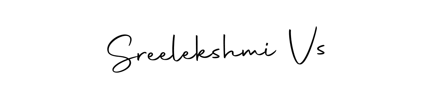 Make a short Sreelekshmi Vs signature style. Manage your documents anywhere anytime using Autography-DOLnW. Create and add eSignatures, submit forms, share and send files easily. Sreelekshmi Vs signature style 10 images and pictures png