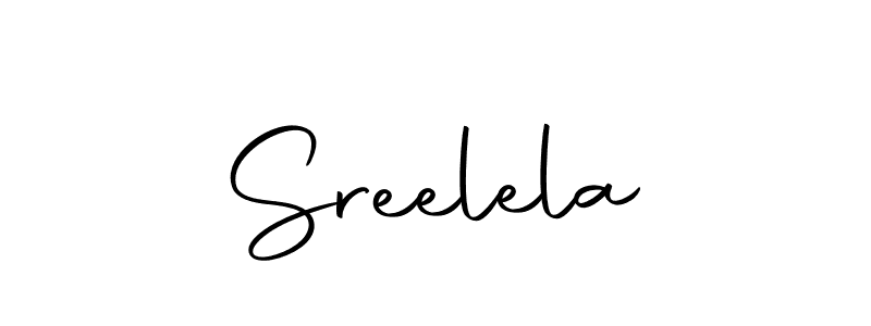 if you are searching for the best signature style for your name Sreelela. so please give up your signature search. here we have designed multiple signature styles  using Autography-DOLnW. Sreelela signature style 10 images and pictures png