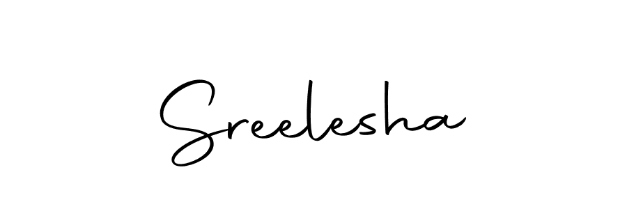 How to make Sreelesha signature? Autography-DOLnW is a professional autograph style. Create handwritten signature for Sreelesha name. Sreelesha signature style 10 images and pictures png