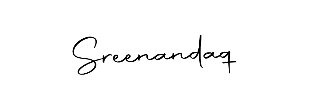 How to make Sreenandaq signature? Autography-DOLnW is a professional autograph style. Create handwritten signature for Sreenandaq name. Sreenandaq signature style 10 images and pictures png